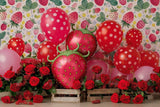 Allenjoy Strawberry Balloons Photography Backdrop Gbsx-00296