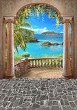 Allenjoy Summer Arched Landscape Photography Backdrop Gbsx-00424