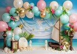 Summer Ballons Arch Photography Backdrop GBSX-99917