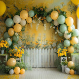 Allenjoy Summer Balloons Arch Photography Backdrop GBSX-00097