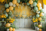 Allenjoy Summer Balloons Arch Photography Backdrop GBSX-00097