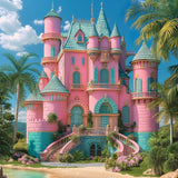 Allenjoy Summer Beach Dream House Photography Backdrop Gbsx-00316