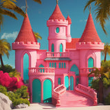 Allenjoy Summer Beach Dream House Photography Backdrop Gbsx-00317
