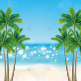 Allenjoy Summer Beach Plam Trees Photography Backdrop Gbsx-00417