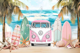 Allenjoy Summer Beach Van Photography Backdrop GBSX-00038