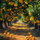 Allenjoy Summer Lemon Orchard Photography Backdrop Gbsx-00381