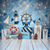 Allenjoy Summer Nautical Aboard Photography Backdrop Gbsx-00759