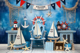 Allenjoy Summer Nautical Aboard Photography Backdrop Gbsx-00760