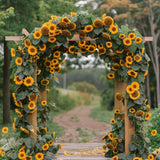 Allenjoy Sunflower Arch Photography Backdrop Gbsx-00648