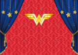 Allenjoy Supergirl Birthday Photography Backdrop Gbsx-00345