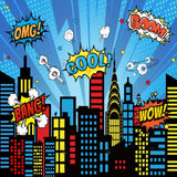 Allenjoy Superhero Cityscape Photography Backdrop Gbsx-00592