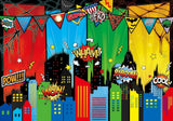 Allenjoy Superhero Cityscape Photography Backdrop Gbsx-00931