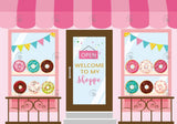 Allenjoy Sweet Donut Shop Photography Backdrop Gbsx-00828