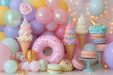 Allenjoy Sweet Donuts Balloons Photography Backdrop Gbsx-00509