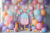 Allenjoy Sweet Ice Cream Photography Backdrop Gbsx-00856