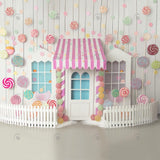 Allenjoy Sweet Shop Photography Backdrop GBSX-00036