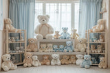 Allenjoy Teddies Window Room Photography Backdrop Gbsx-00463