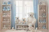 Allenjoy Teddies Window Room Photography Backdrop Gbsx-00464