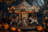 Allenjoy The Spookiest Show Carousel Photography Backdrop Gbsx-00995