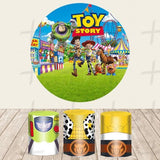 Toy Friends Custom Round Backdrop With Plinths AS-DLZ-10b506