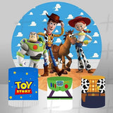 Toy Friends Custom Round Backdrop With Plinths AS-DLZ-03072f