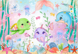 Allenjoy Under The Sea Animals Photography Backdrop GBSX-00017