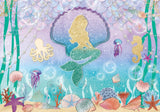 Allenjoy Under The Sea Mermaid Photography Backdrop GBSX-00016