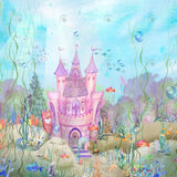 Under The Sea Castle Photography Backdrop GBSX-99940