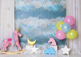 Unicorn Birthday Photography Backdrop GBSX-99946