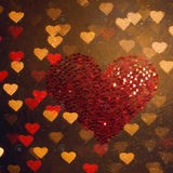 Allenjoy Valentine Abstract Hearts Wall Photography Backdrop Gbsx-01253