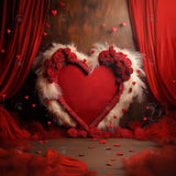 Allenjoy Valentine Boho Love Heart Curtain Photography Backdrop Gbsx-01369