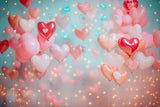 Allenjoy Valentine Bokeh Heart Balloons Photography Backdrop Gbsx-01380