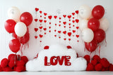 Allenjoy Valentine Floral Heart Balloon Photography Backdrop Gbsx-01373