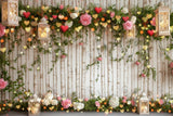 Allenjoy Valentine Flower Garland Trees Photography Backdrop Gbsx-01363