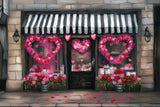 Allenjoy Valentine Flower Shop Photography Backdrop Gbsx-01367