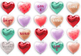 Allenjoy Valentine Heart Balloons Photography Backdrop Gbsx-01250