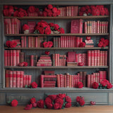 Allenjoy Valentine Love Bookshelf Photography Backdrop Gbsx-01400