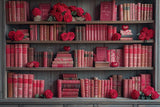 Allenjoy Valentine Love Bookshelf Photography Backdrop Gbsx-01400