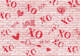 Allenjoy Valentine Pink Birck Wall Photography Backdrop Gbsx-01263