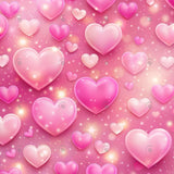 Allenjoy Valentine Pink Hearts Photography Backdrop Gbsx-01245