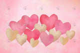 Allenjoy Valentine Pink Whispering Hearts Photography Backdrop Gbsx-01350