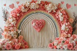 Allenjoy Valentine Rainbow Romance Boho Photography Backdrop Gbsx-01355