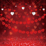 Allenjoy Valentine Red Bokeh Heart Photography Backdrop Gbsx-01278