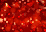 Allenjoy Valentine Red Bokeh Hearts Photography Backdrop Gbsx-01248