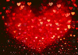 Allenjoy Valentine Red Bokeh Hearts Photography Backdrop Gbsx-01254