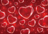 Allenjoy Valentine Red Hearts Pattern Photography Backdrop Gbsx-01265