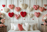 Allenjoy Valentine Wooden Wall Headboard Photography Backdrop Gbsx-01352