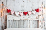 Allenjoy Valentine Wooden Wall Headboard Photography Backdrop Gbsx-01353