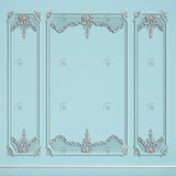 Allenjoy Vintage Blue Panel Wall Photography Backdrop Gbsx-00676