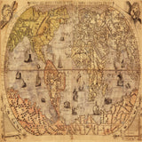 Vintage Map Photography Backdrop GBSX-99952